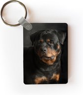 Sleutelhanger - Portret van Rottweiler hond in de studio - Uitdeelcadeautjes - Plastic
