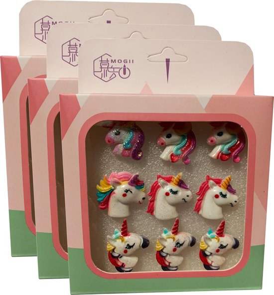 Set van leuke punaises in doosjes (model: eenhoorn2) bol.com