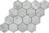 Keramische tegel Basaltic Gris Mosaic 26,5x39 - Woodson and Stone - grijs