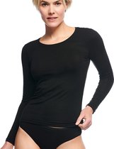 Bamboo Basics - T-shirts lange mouw Lara (2-pack) - Zwart L