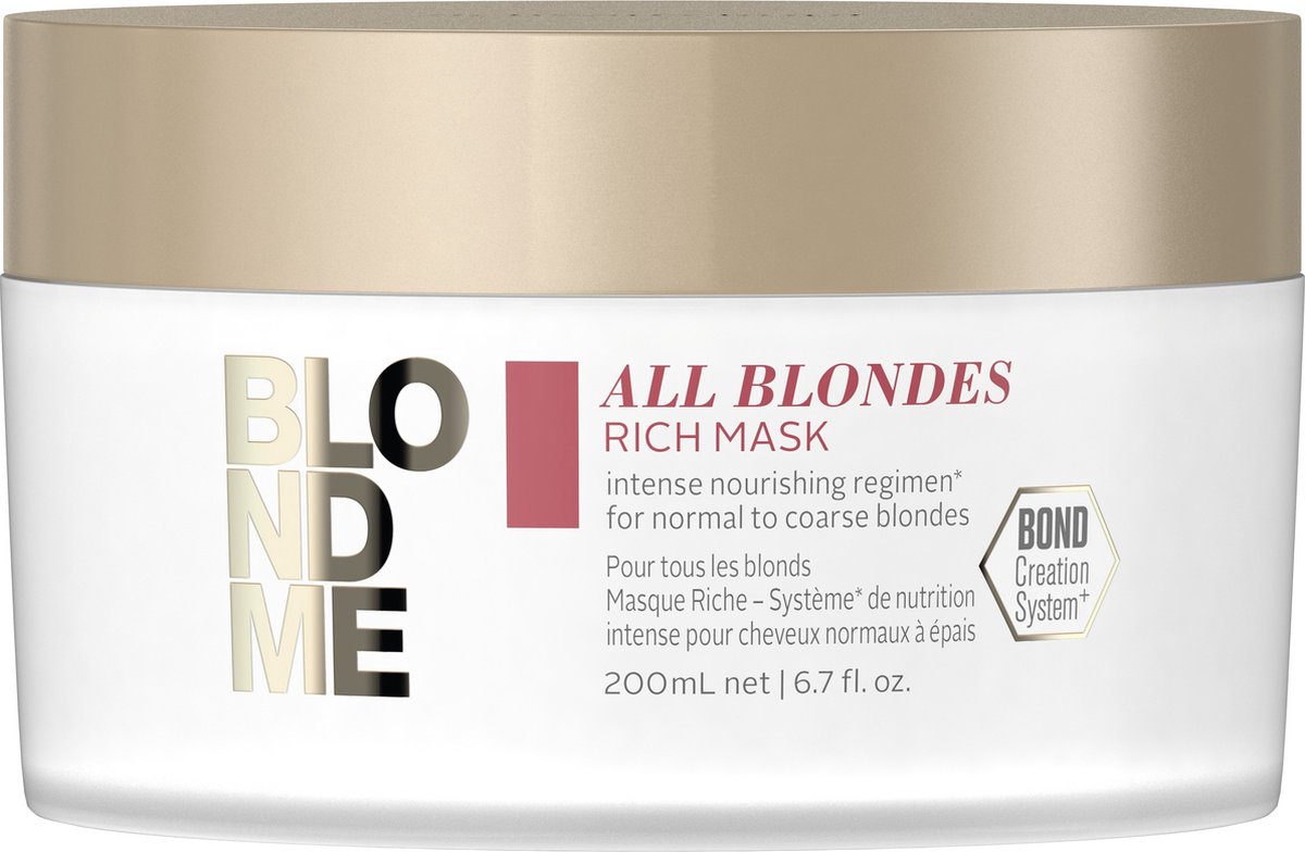 Haarmasker Schwarzkopf All Blondres Rich (200 ml)