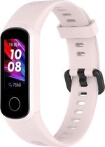 Horlogebandje Geschikt voor Huawei Band 4  - Roze - Siliconen - Horlogebandje - Polsbandje - Bandjes.nu - Polsband
