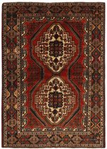 MOMO Rugs - MOMO Rugs Afshar 29 Vloerkleed - 156x222 cm - Vierkant -  Tapijt -  - Beige, Meerkleurig, Rood