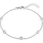 FAVS Damen-Armband 925er Silber rhodiniert 5 Zirkonia One Size 87673413