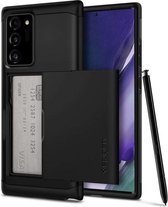 Spigen Slim Armor CS Case - Telefoonhoesje met Pashouder - Hoesje Geschikt voor Samsung Galaxy Note 20 Ultra - Zwart