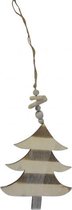 kersthanger 13 x 15 cm hout blank/bruin