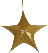 kersthanger ster Maria 80 cm textiel goud