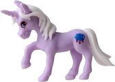 eenhoorn Pocket Unicorn meisjes 7 cm paars/wolkje