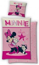 dekbedovertrek Minnie Mouse roze 140 x 200 cm