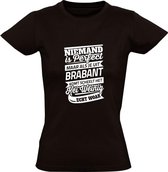 Niemand is Perfect - Brabant | Dames T-shirt | Zwart