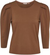 Mexx T-shirt Top 3 4 Sleeve Xc2153016w 171142-brown Dames Maat - XL