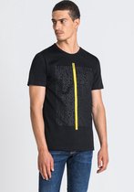 Antony Morato T-shirt Digital Mmks02080 Fa100227 Black 9000 Mannen Maat - XL