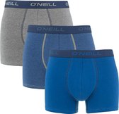 O'Neill boxers 3P plain blauw & grijs - M