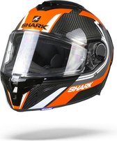 Shark Spartan GT Carbon Tracker DAW Carbon Antraciet Wit XL