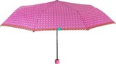 mini-paraplu Time dames 97 cm microfiber roze