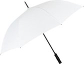 paraplu automatisch windproef 122 cm microvezel wit