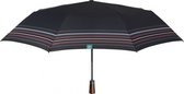 mini-paraplu Time heren 96 cm microfiber zwart/rood