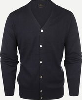 Steppin' Out Herfst/Winter 2021  Cotton Cashmere Vest Mannen - Regular Fit - Katoen - Blauw (S)