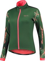 Rogelli Vivid Winterjack - Dames - Fietsjack - Groen/Coral - Maat 2XL