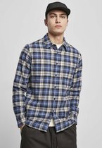 Urban Classics Overhemd -XL- Checked Roots Blauw