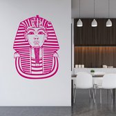 Muursticker Toetanchamon -  Roze -  87 x 120 cm  -  slaapkamer  woonkamer - Muursticker4Sale