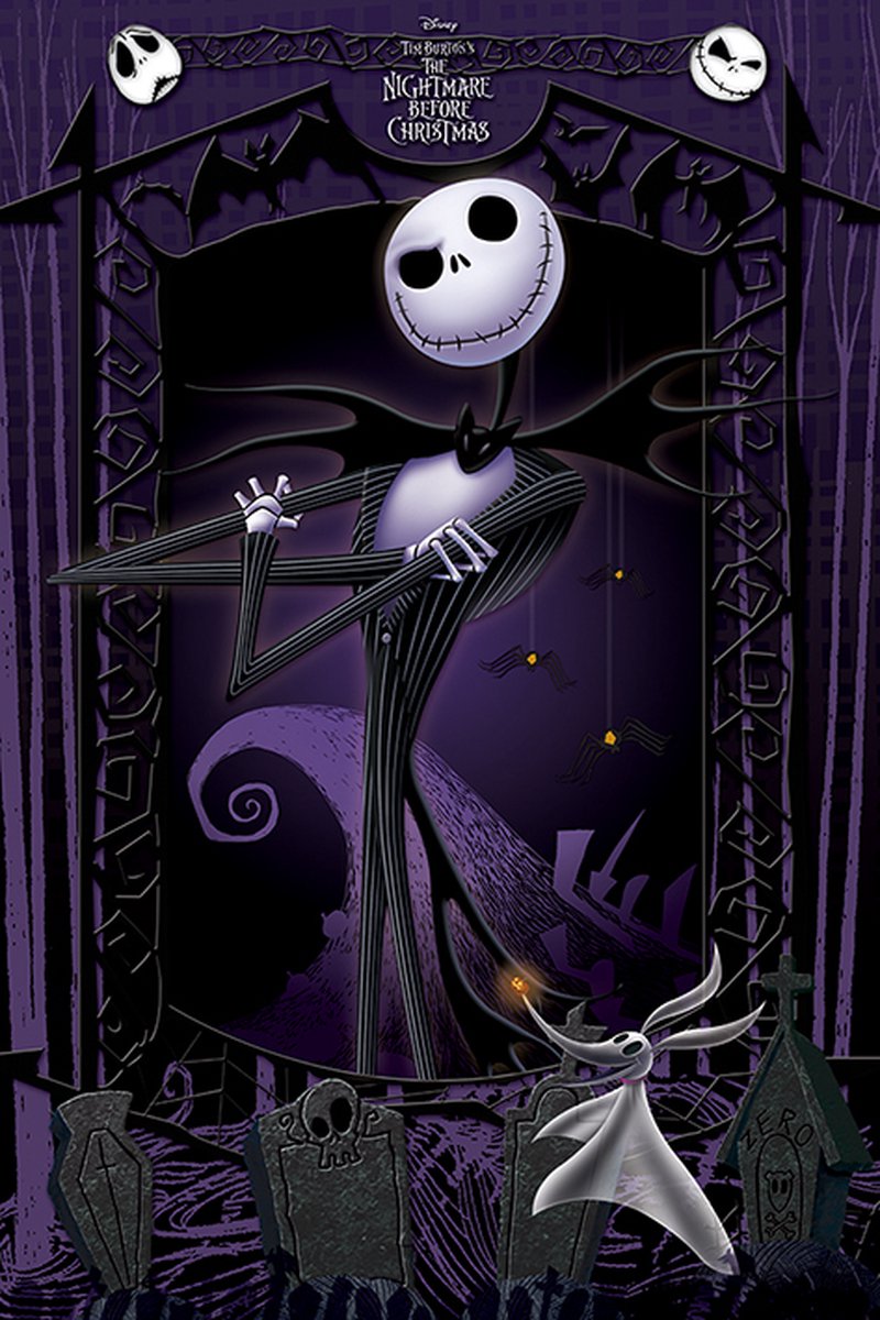 Disney Tim Burton's The Nightmare Before Christmas Glow-in-the-Dark  Coloring Book