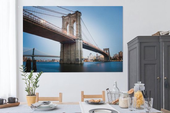 Tableau sur toile Pont - Brooklyn - Amérique - 150x100 cm - Décoration murale
