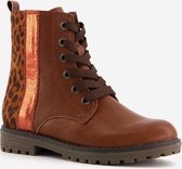 Blue Box meisjes veterboots - Cognac - Maat 34