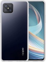 Hoesje Geschikt voor OPPO Reno 4Z Hoesje Siliconen Case - Hoes Geschikt voor OPPO Reno 4Z Hoes Siliconen - Transparant