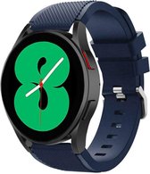 Strap-it Samsung Galaxy Watch 4 - 40mm siliconen bandje - donkerblauw