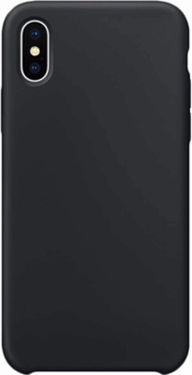Geschikt voor: iPhone XS Siliconen Back Cover - zwart
