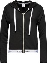 Calvin Klein Top Hoodie met rits en logo QS5667E 001 black