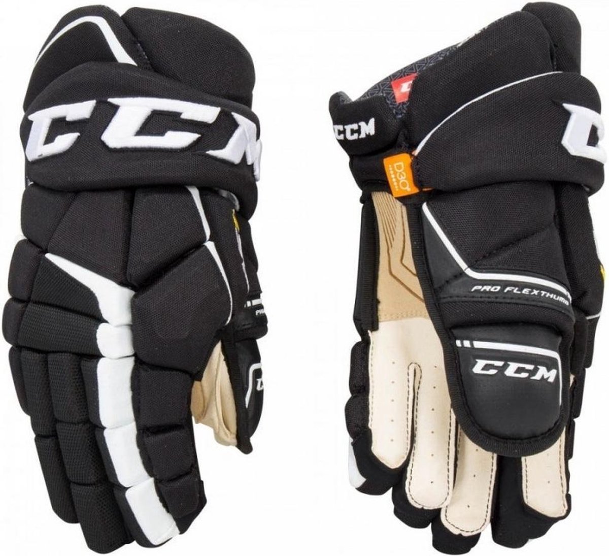 Ccm Supertacks As1 Gloves Jr Black/white 12
