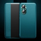 Voor Honor 50 SE Magnetisch Zijruitzicht Schokbestendig Horizontaal Flip Lederen Smart Case (Groen)