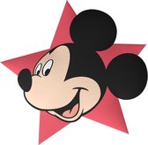 kussen Mickey Mouse junior 35 cm polyester rood/zwart