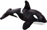 knuffel orka junior 40 cm pluche zwart/wit