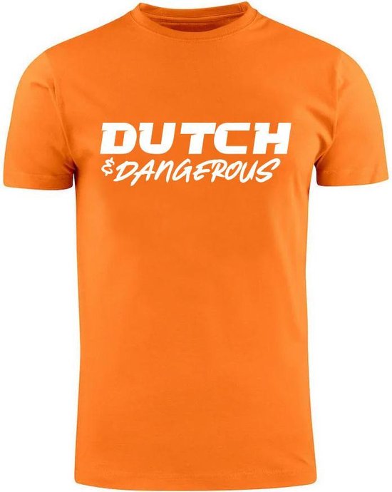 Dutch and Dangerous oranje T-shirt - nederland - holland