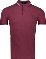 Fred Perry Polo Paars Paars Normaal - Maat XL - Heren - Herfst/Winter Collectie - Katoen