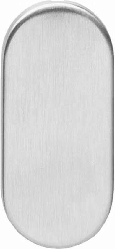 Rosace Intersteel ovale recouverte d'acier inoxydable brossé 4 mm