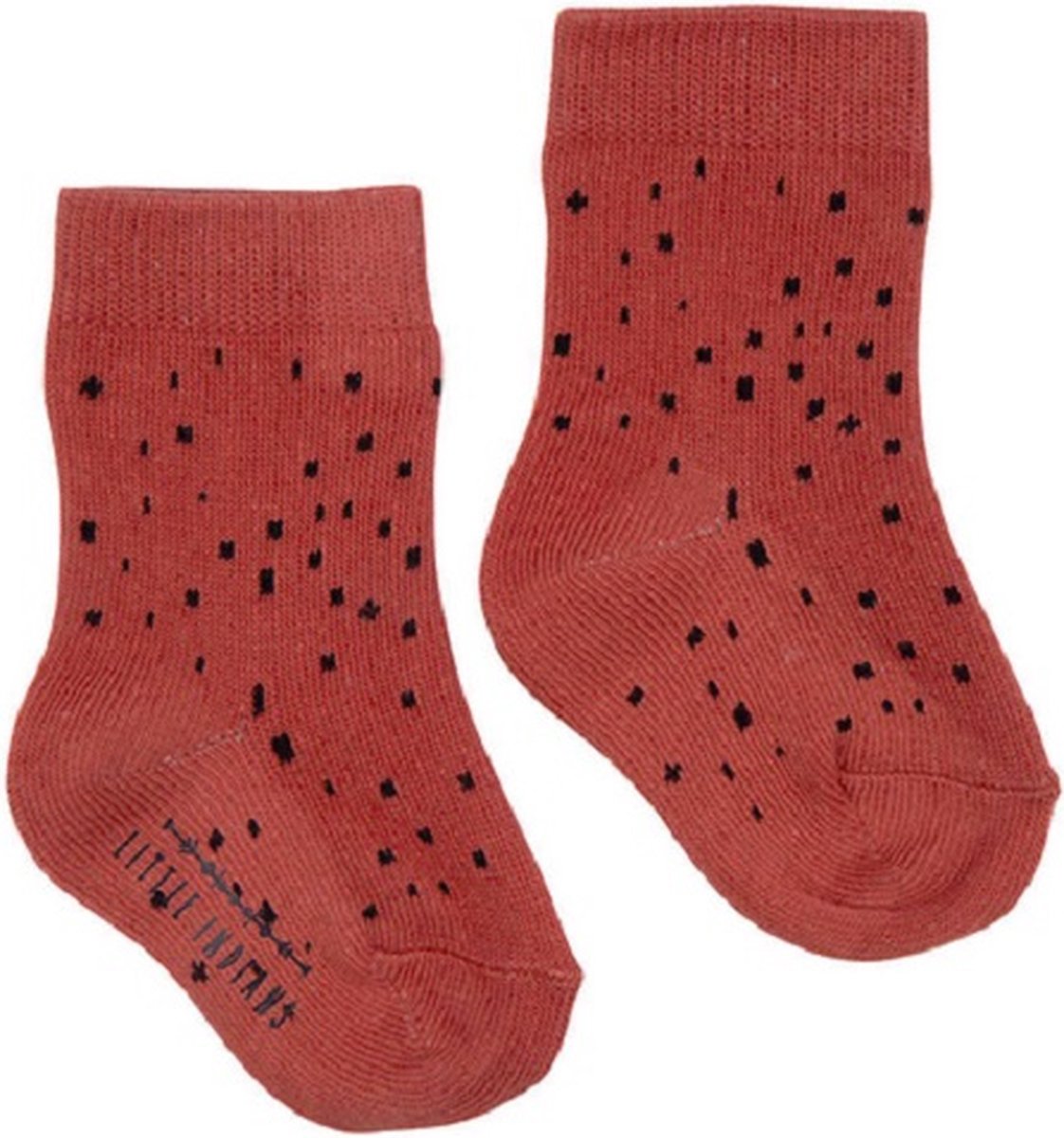 Little Indians Babysokken Dots Junior Polykatoen Rood Maat 16