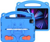 Dux Ducis - Tablethoes geschikt vooriPad Air 10.9 2020/2022 - iPad Pro 11 2018/2020/2022/2021 - Schokbestendige case met handvat - Panda Series - Licht Blauw
