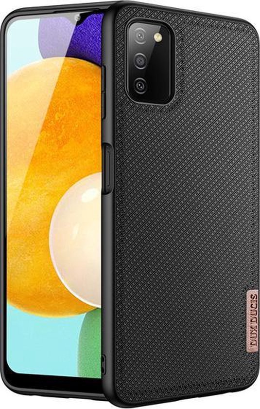 Dux Ducis - Hoesje geschikt voor Samsung Galaxy A03s - Fino Series - Back Cover - Zwart