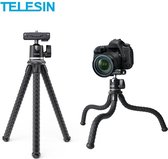 PRO SERIES Flexibele Octopus Beugelstandaard Video Montage Houder Reis Statief voor Smartphone, DSLR SLR, GoPro en Action Cameras - Zwart