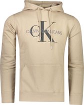 Calvin Klein Sweater Beige Beige Normaal - Maat L - Heren - Herfst/Winter Collectie - Katoen