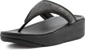 Fitflop™ Vrouwen   Slippers /   - Lulu Sleek Straw - Zwart - Maat 39