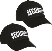 2x stuks security thema baseballcap voor volwassenen - Maat 58 cm