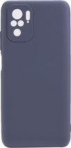 Shop4 - Xiaomi Redmi Note 10 Hoesje - Zachte Back Case Mat Grijs
