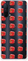 GSM Hoesje OnePlus Nord CE 5G Smartphonehoesje Transparant Paprika Red