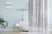 Su.B.dgn Douchegordijn 180x200 polyester badkamer douchegordijn wasbaar met 12 ringen | Water Kubus