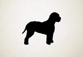 Lagotto Romagnolo - Silhouette hond - L - 75x90cm - Zwart - wanddecoratie